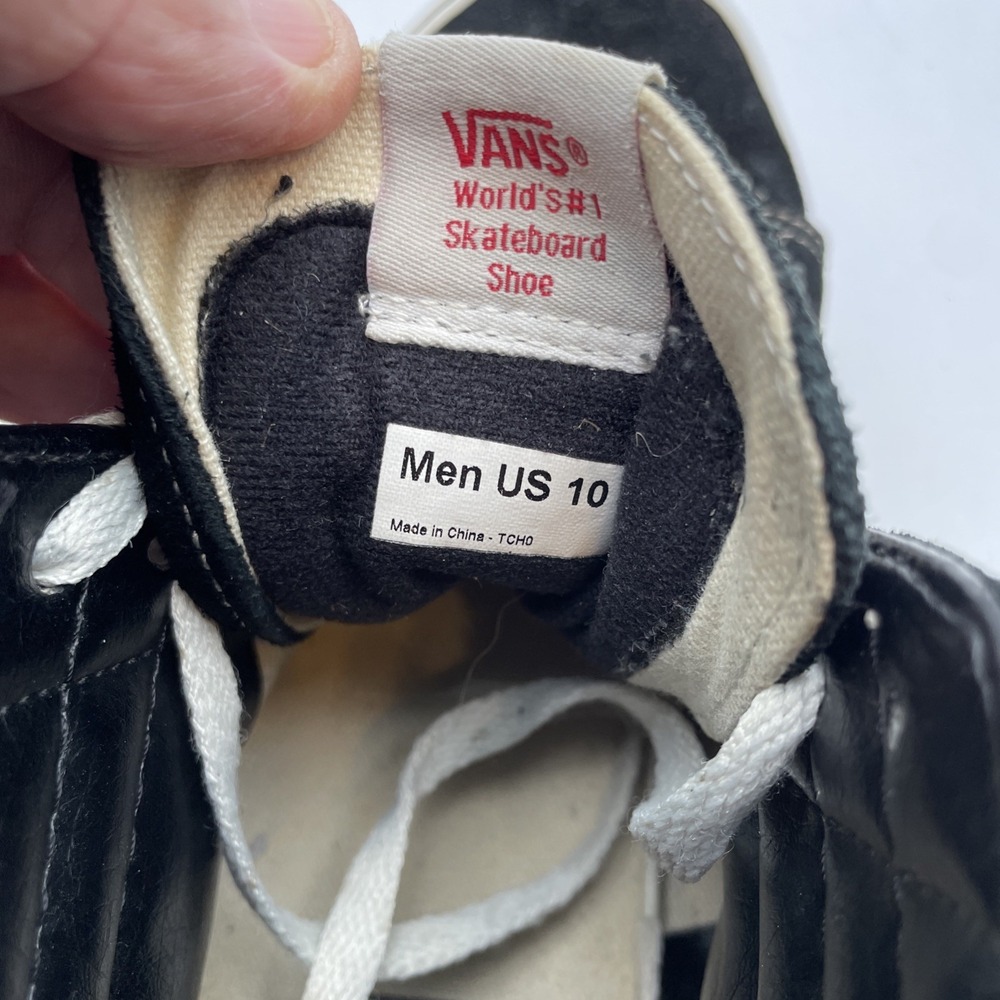 Vans Sk8-Hi OTW Men's Size 10 Suede Black White Casual High Top Sneaker Skate - Picture 9 of 9